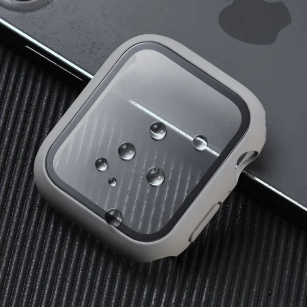 Plastový kryt s ochranným sklom pre Apple Watch6 / SE / 5 / 4 (44mm) ružový
