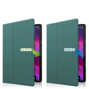 LEATHER Zaklápací obal Lenovo Yoga Tab 11 zelený