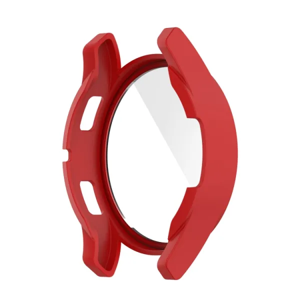 Ochranný kryt s tvrdeným sklom pre Samsung Galaxy Watch 4 40mm červený