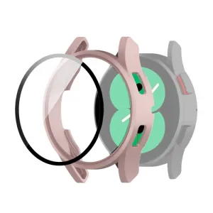 Ochranný kryt s tvrdeným sklom pre Samsung Galaxy Watch 4 44mm ružový