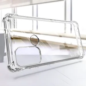 IMAK Ochranný silikónový kryt + fólia Motorola Moto G60 čierny