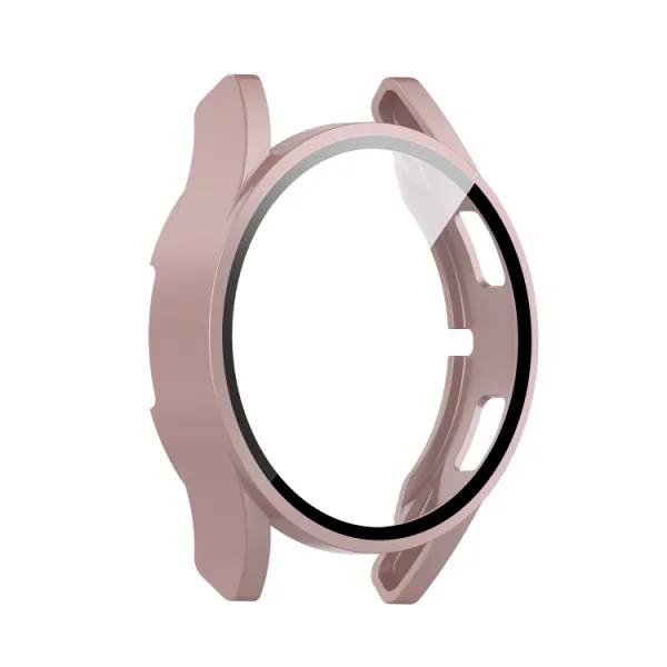 Ochranný kryt s tvrdeným sklom pre Samsung Galaxy Watch 4 44mm ružový