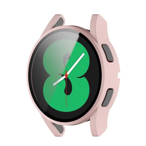 Ochranný kryt s tvrdeným sklom pre Samsung Galaxy Watch 4 44mm ružový