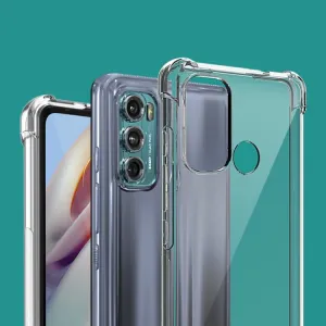 IMAK Ochranný silikónový kryt + fólia Motorola Moto G60 čierny