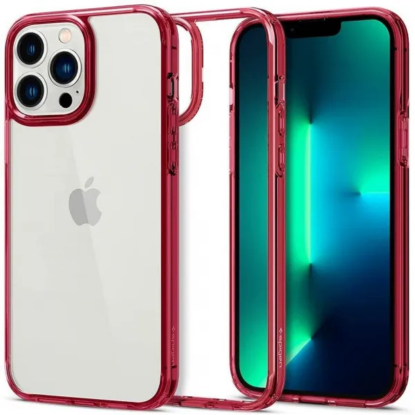 SPIGEN ULTRA HYBRID Apple iPhone 13 Pro červený
