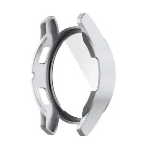 Ochranný kryt s tvrdeným sklom pre Samsung Galaxy Watch 4 44mm strieborný