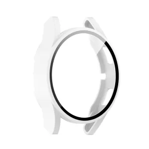 Ochranný kryt s tvrdeným sklom pre Samsung Galaxy Watch 4 44mm biely
