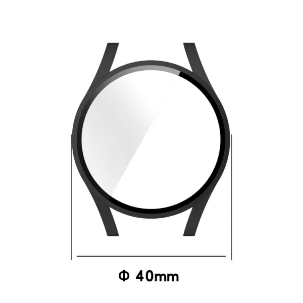 Ochranný kryt s tvrdeným sklom pre Samsung Galaxy Watch 4 40mm modrý