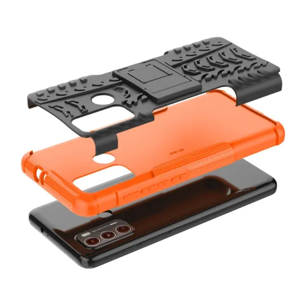 STAND Extra odolný obal Motorola Moto G60 oranžový
