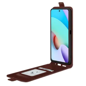Vyklápacie puzdro Xiaomi Redmi 10 / Redmi 10 2022 hnedý