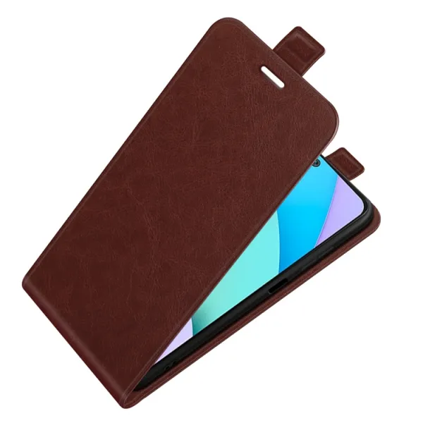 Vyklápacie puzdro Xiaomi Redmi 10 / Redmi 10 2022 hnedý
