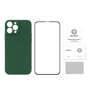 ENKAY Obal + 3D sklo Apple iPhone 13 Pro modrý
