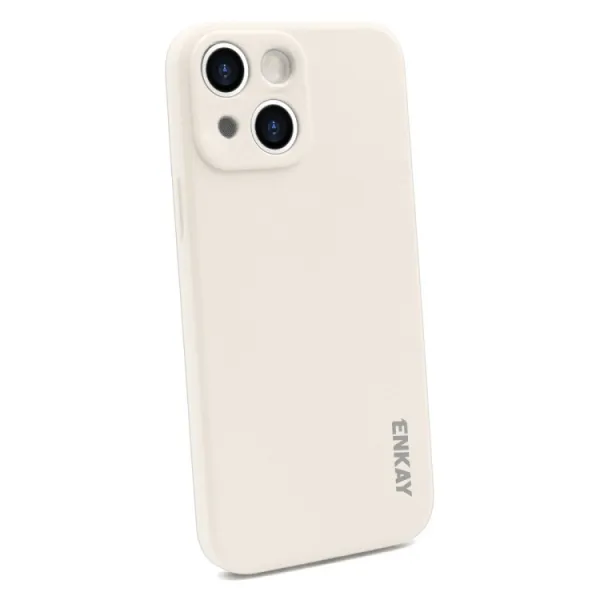 ENKAY Obal + 3D sklo Apple iPhone 13 mini béžový