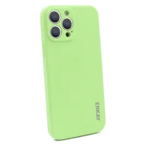 ENKAY Obal + 3D sklo Apple iPhone 13 Pro Max svetlozelený