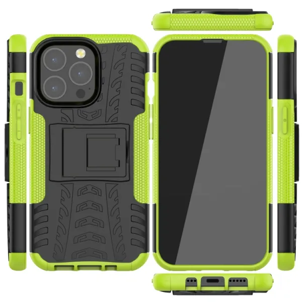 STAND Extra odolný obal Apple iPhone 13 Pro Max zelený