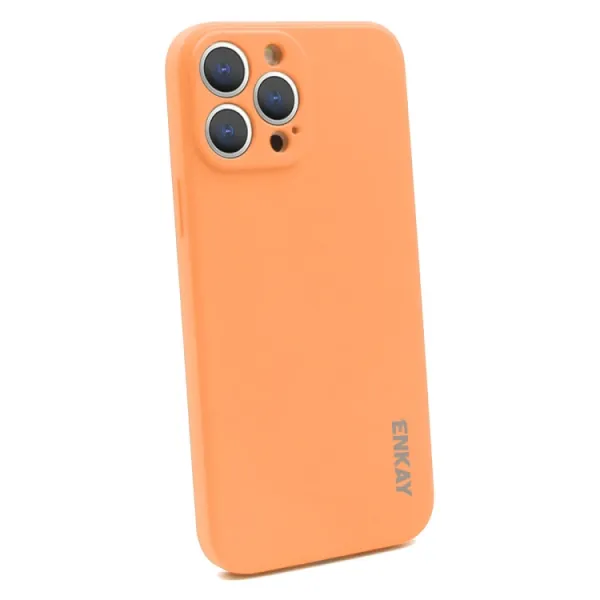 ENKAY Obal + 3D sklo Apple iPhone 13 Pro oranžový