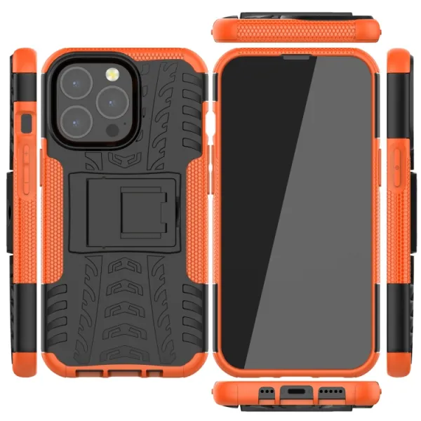 STAND Extra odolný obal Apple iPhone 13 Pro Max oranžový