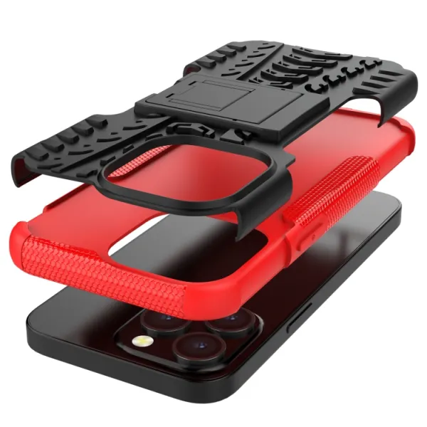 STAND Extra odolný obal Apple iPhone 13 mini červený