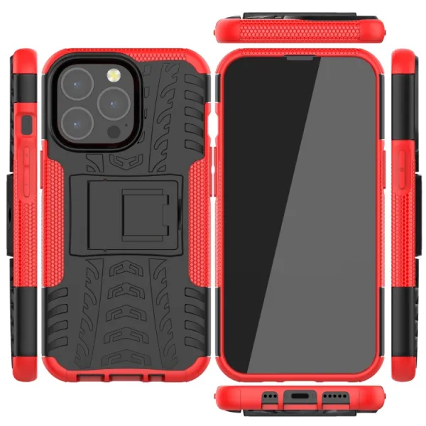 STAND Extra odolný obal Apple iPhone 13 mini červený