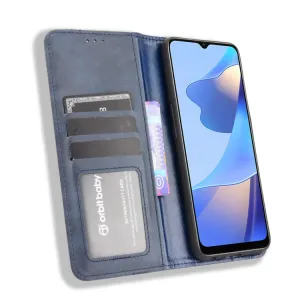 BUSINESS Peňaženkový kryt Oppo A16 / Oppo A16s modrý