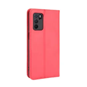 BUSINESS Peňaženkový kryt Oppo A16 / Oppo A16s červený