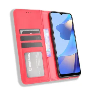 BUSINESS Peňaženkový kryt Oppo A16 / Oppo A16s červený