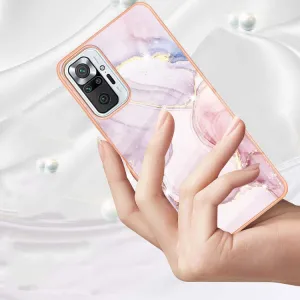 IMD MARBLE Ochranný kryt Xiaomi Redmi Note 10 Pro ROSE GOLD