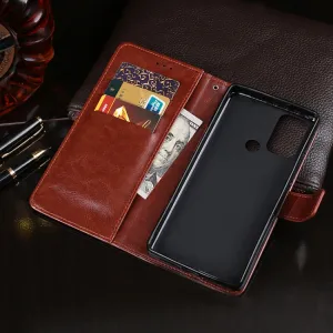 IDEWEI Peňaženkový kryt Motorola Moto G60s biely