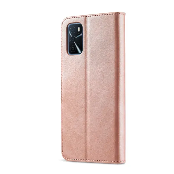 IMEEKE Peňaženkový kryt pre Oppo A16 / Oppo A16s ružový