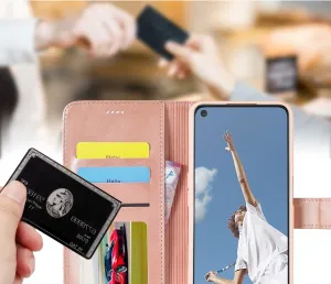 IMEEKE Peňaženkový kryt pre Oppo A16 / Oppo A16s ružový