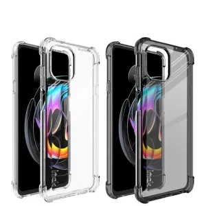 IMAK Ochranný silikónový kryt + fólia Motorola Edge 20 Lite čierny