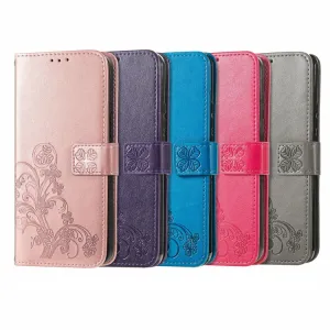 ART Peňaženkový kryt Oppo A16 / Oppo A16s FLOWERS modrý