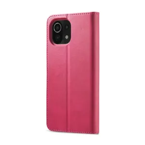 IMEEKE Peňaženkový kryt Xiaomi Mi 11 ružový