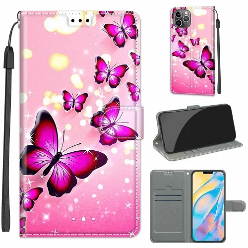 ART Peňaženkový kryt pre  Apple iPhone 11 Pro BUTTERFLIES