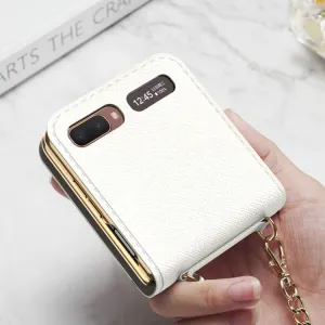 GKK CARD Kryt s retiazkou Samsung Galaxy Z Flip biely