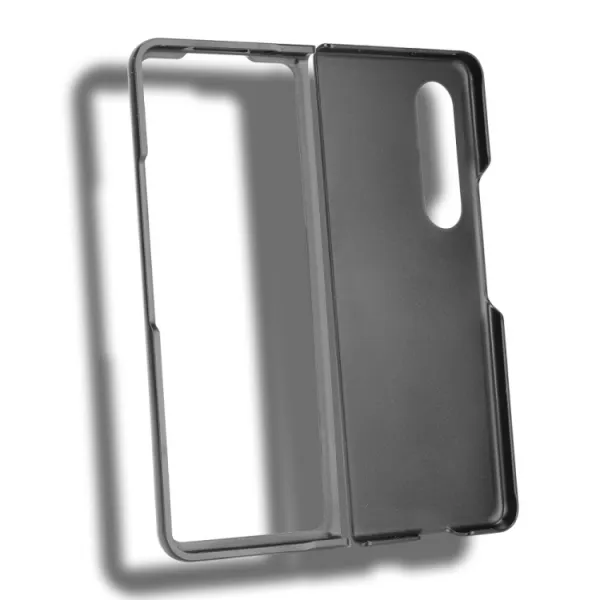LEATHER Ochranný kryt Samsung Galaxy Z Fold 3 5G modrý