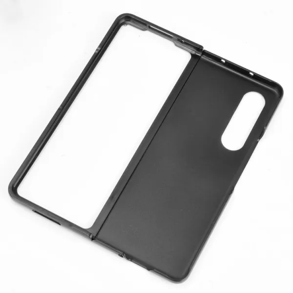 LEATHER Ochranný kryt Samsung Galaxy Z Fold 3 5G modrý