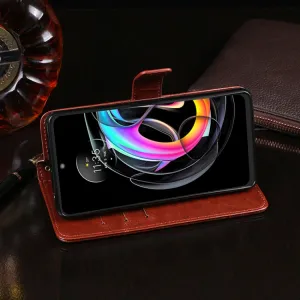 IDEWEI Peňaženkový kryt Motorola Edge 20 Lite biely