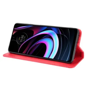 BUSINESS Peňaženkový kryt Motorola Edge 2021 červený