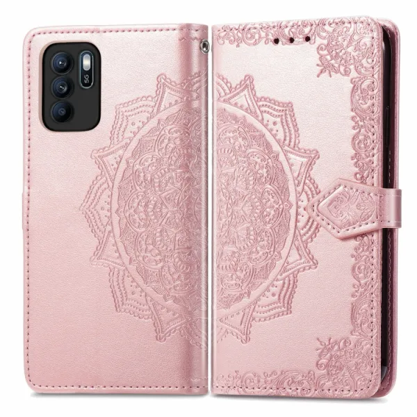 ART Peňaženkový kryt Oppo Reno6 Z ORNAMENT ružový