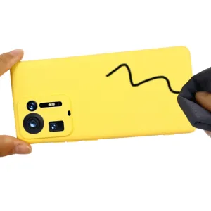 RUBBER Gumený kryt Xiaomi Mix 4 žltý