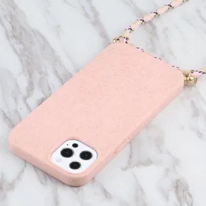 ROPE Kryt so šnúrkou Apple iPhone 13 Pro Max ružový