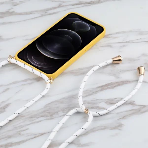 ROPE Kryt so šnúrkou Apple iPhone 13 Pro Max žltý