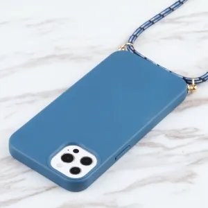 ROPE Kryt so šnúrkou Apple iPhone 13 Pro Max modrý
