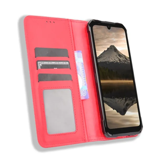 BUSINESS Peňaženkový kryt Doogee S86 / S86 Pro červený
