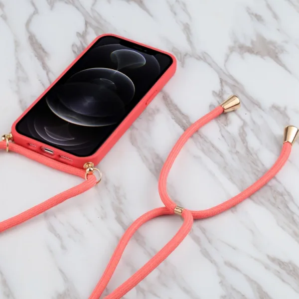 ROPE Kryt so šnúrkou Apple iPhone 13 mini červený