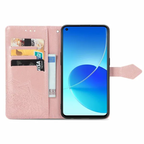 ART Peňaženkový kryt Oppo Reno6 Z ORNAMENT ružový