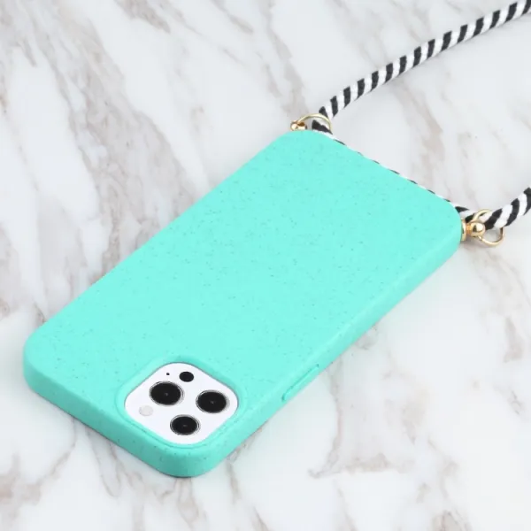 ROPE Kryt so šnúrkou Apple iPhone 13 Pro svetlozelený