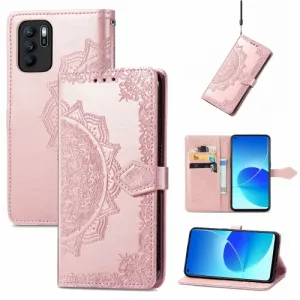 ART Peňaženkový kryt Oppo Reno6 Z ORNAMENT ružový