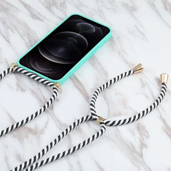 ROPE Kryt so šnúrkou Apple iPhone 13 mini svetlozelený